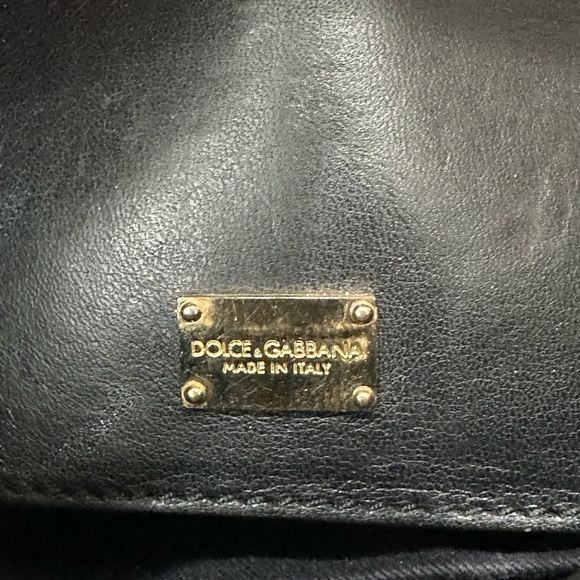 Dolce & Gabbana Tweed & Python Shoulder Bag with Padlock, Made in Italy with COA - Picture 14 of 16